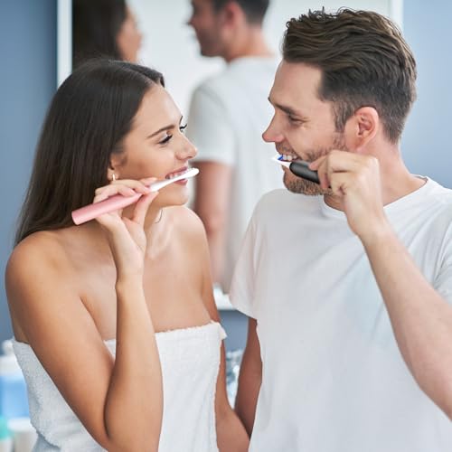 Replacement Toothbrush Heads for Philips Sonicare - 8 Pack Soft Gentle Bristles Compatible with Most Sonicare Click-On Electric Toothbrushes (White)