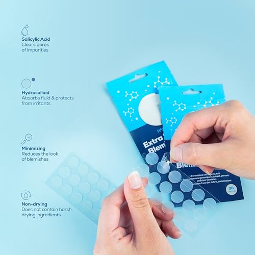 Hanhoo Soothing Blemish Patch, Extra Strength Blemish Patch, and T-Zone Pore Patch Bundle, 88 Total Patches, with Salicylic Acid, Tea Tree, and Aloe, Blackhead and Acne Treatment, Acne Stickers