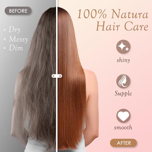 Double Sided Bristle Hair Brush, Clamp Hair Brush Use for Smoothing and Straight Hair Styles, Wooden Hair Straightening Brush