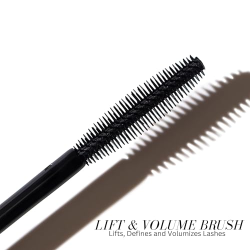 Fitglow Beauty Lash Care Mascara | 2-in-1 Vegan Volumizing Lengthening & Conditioning Eyelash Mascara | Natural Lash Strengthening Serum | Reduces Shedding & Breakage | Plant-Powered Phyto Superfoods
