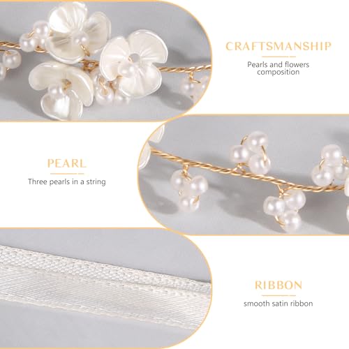 Flower Girl Hair Accessory, Pearl Headpiece for Girls and Women, Wedding, Birthday, Party, and First Communion