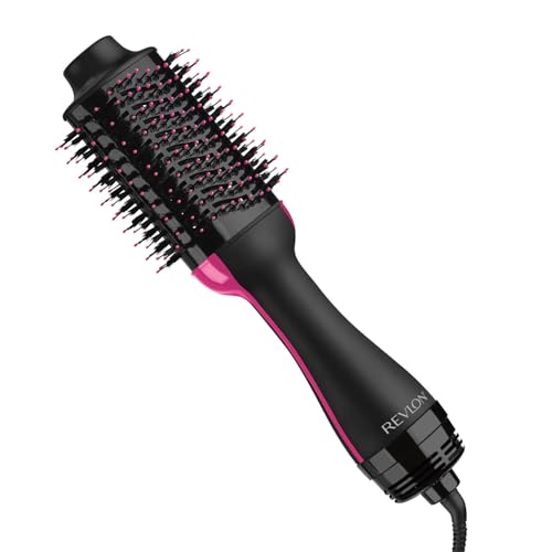 REVLON One-Step Volumizer Hair Dryer and Styler ? Easy Salon-Style Blowouts ? Less Frizz, More Shine, and Reduced Heat Damage, for All Hair Types and Lengths (Black)