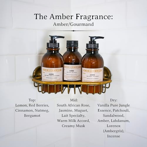 C.O. Bigelow Iconic Collection Amber Body Lotion, Scented Body Cream with Grapeseed Oil and Shea Butter, 10.5 fl oz