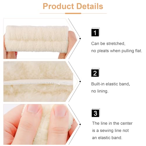 VELSCRUN 6 Pack Spa Headband, Makeup Headband, Face Wash Headbands, Skincare Headbands, Brown Sponge Hair Band Bow Tie Spa Head Band for Washing Face Wristband Set Hair Accessories for Women