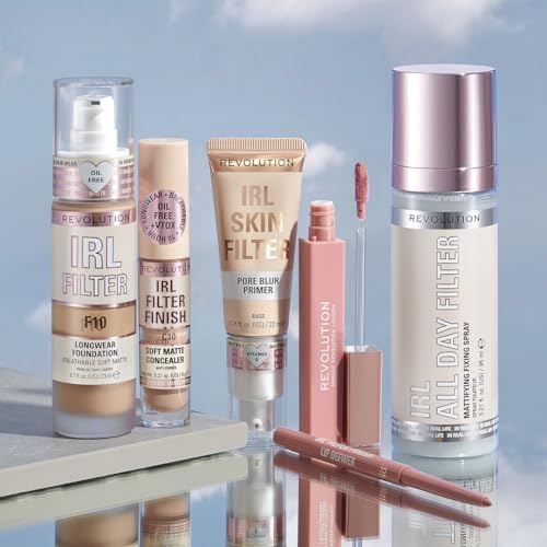 Revolution, IRL Filter Finish Concealer, Full Coverage, Oil-Free, Long-Lasting & Lightweight Formula, Infused with Hyaluronic Acid, Vegan & Cruelty-Free, C1, 0.21 oz
