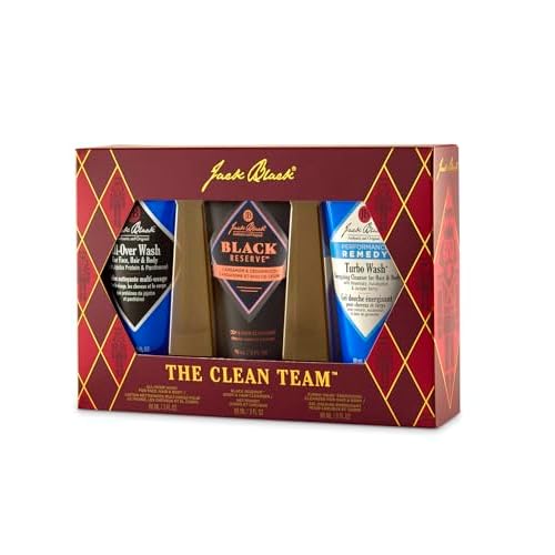 Jack Black Body & Hair Cleanser Collection Set for Men - Mens Body Wash Travel Size
