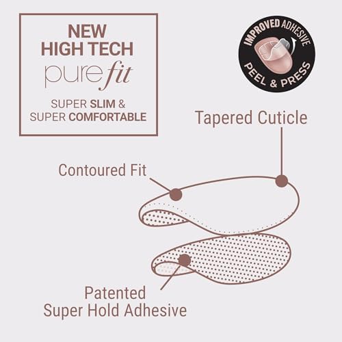 KISS imPRESS No Glue Mani 30 Pcs Press On Nails, Easy Apply, Hassel-Free Removal, Simple Peel & Press, Essential Tools Included, Prep Pad, Instructions Sheet, 1 Manicure Stick, 1 Mini File (So Lucky)