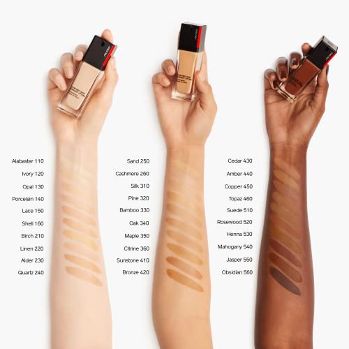 Shiseido Synchro Skin Radiant Lifting Foundation SPF 30, 440 Amber - 30 mL - Medium-to-Full, Buildable Coverage - 24-HR Hydration - Transfer, Crease & Smudge Resistant - Non-Comedogenic