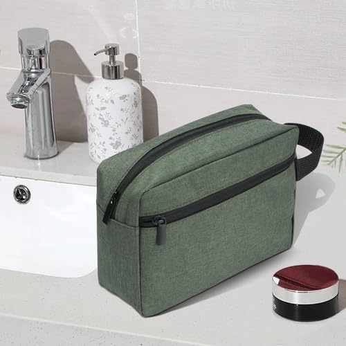 Etercycle Toiletry Bag for Men, Portable Travel Toiletry Organizer Bag,Shaving Bag for Toiletries Accessories (Army Green)
