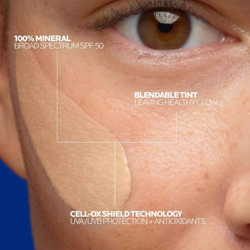 La Roche-Posay Anthelios Sunscreen SPF 50, Ultra-Light Fluid Broad Spectrum SPF 50, Face Sunscreen with Titanium Dioxide Mineral, Lightweight & Fast-Absorbing, Oil-Free, Matte Finish