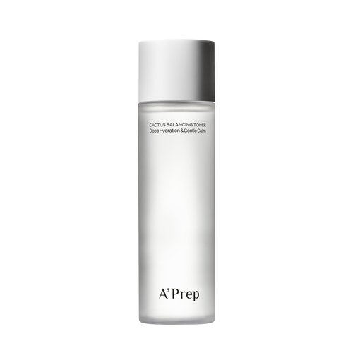 A'Prep Cactus Balancing Toner – Lightweight Hydrating Facial Toner with Jeju Cactus Extract, Hyaluronic Acid & Panthenol for Refreshing Skin, Korean Skincare, 150ml