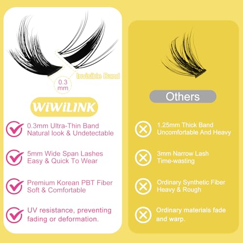Lashes California Sunset Kit Manga Lash Clusters Kit 8-18mm Wispy Eyelash Clusters DIY Lash Spikes Waterproof Anime Extension 0.3mm Ultra-Thin Band Individual Cluster Eyelash Extensions Kit