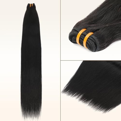 16A Raw Straight Bundles Human Hair 1 Bundle,28 Inch,Triple Lifespan,Burmese Virgin Remy Hair Extensions,No Tangle Shedding