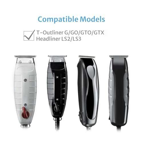 2 Pack T-Blades Compatible with Andis T-Outliner G, GO, GTO, GTX, Headliner LS2, LS3 Replacement