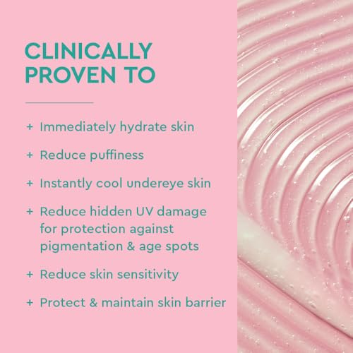 BYOMA De-Puff + Brighten Eye Gel - Lightweight Gel Eye Cream for Dark Circles, Puffiness & Wrinkles - Under Eye Cream With Hyaluronic Acid & Vitamin C - Barrier Repair Skincare - 0.68 fl. oz
