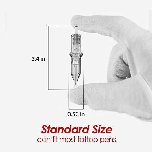 Wormhole Tattoo Cartridge Needles 3RL Tattoo Cartridges Professional Disposable Tattoo Needle Cartridge Sterilized Tattoo Needles Safe Cartridge Needles 1203RL