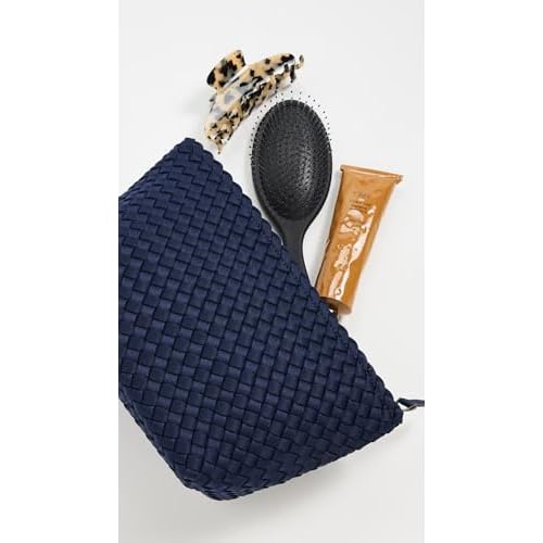 Naghedi Women's Portofino Medium Cosmetic Bag, Ink Blue, One Size