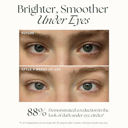 RANAVAT Brightening Retinol Eye Cream - Anti Aging Eye Cream and Dark Circle Corrector to Help Target Fine Lines - Enriched with Micro-Encapsulated Retinol, Bakuchi Seed, & Saffron (0.5 oz)