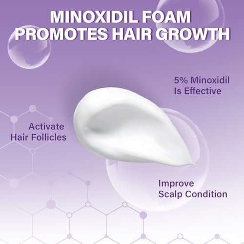 5% Minoxidil Foam for Women Hair Growth Foam Suitable for Hair Thinning Receding Hairline and Hair Loss to Hair Regrowth Get Thicker Fuller Hair 3 Bottles 2.11 Ounces Each