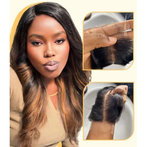 Mlip 5x5 HD Lace Closure Body Wave, 0.10mm Ultra Thin Invisible Swiss Lace, Skinlike Real HD Lace Melt into Skin Perfectly, Pre-plucked Natural Hairline, Raw Indian Human Hair 20 Inches