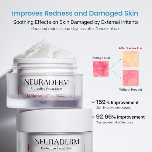 Protective Facial Balm, Rich Cream Ceramide Moisturizer with Hyaluronic Acid and Cica to Protect Skin Barrier and Soothe Irritated Skin Non-Comedogenic (30g, 1.05oz)