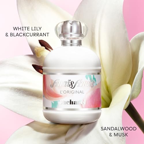 Cacharel Anais Anais, Eau de Toilette for Women, Floral, Green With Notes of White Lily & Musk