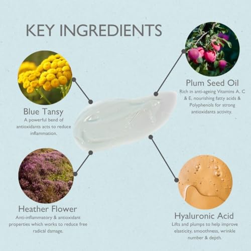 Rhug Wild Beauty - Protecting Day Cream with Blue Tansy Oil | Hydrating Face Moisturizer | 60ml | Made in the UK