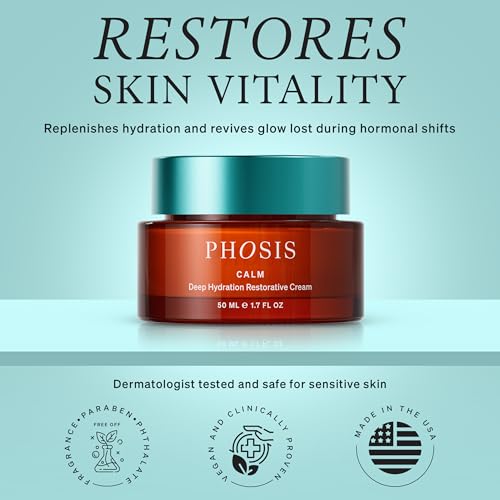 Calm Deep Hydration Restorative Cream ? Unrivaled Hydration for Perimenopausal and Menopausal Skin ? Facial Moisturizer for Women, Daily Face Cream for Dry, Sensitive Skin ? 50ml