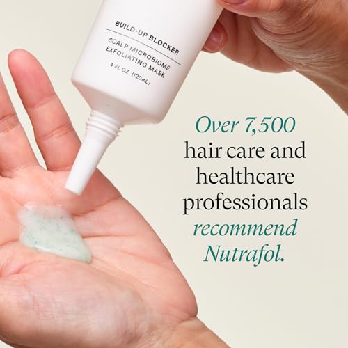 Nutrafol Exfoliating Scalp Mask, Eliminates Product Build-up and Oil for Healthier Hair and Scalp, Physician-formulated for Thinning Hair, Color and Extension Safe - 4 Fl Oz Bottle