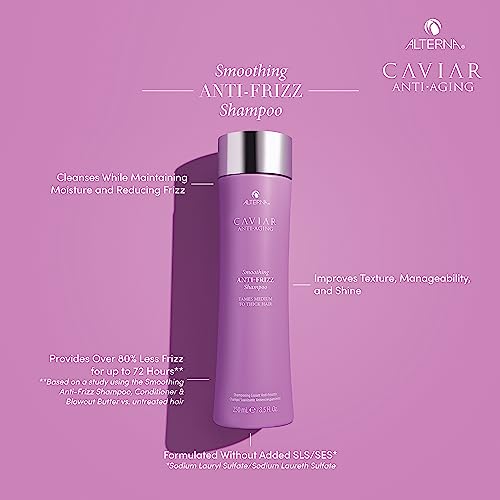 CAVIAR Anti-Aging Smoothing Anti-Frizz Shampoo| For Medium, Thick Hair | Smooths Hair, Tames Frizz | Sulfate Free