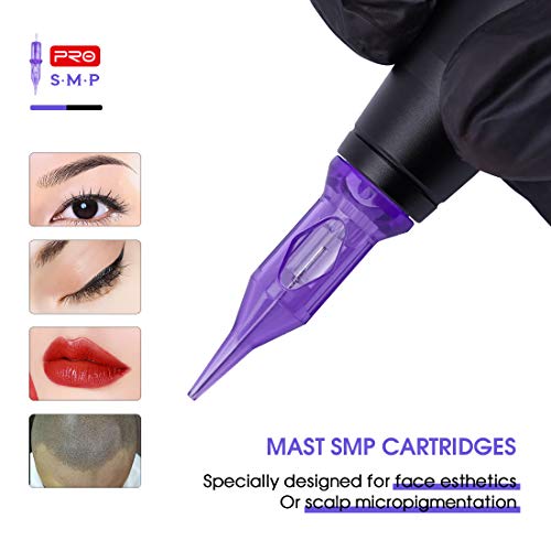 Mast Pro Smp Professional Cartridges Tattoo Needles 3 Round Liner 0.25MM Needles for Permanent Makeup Hair Scalp 0803RL