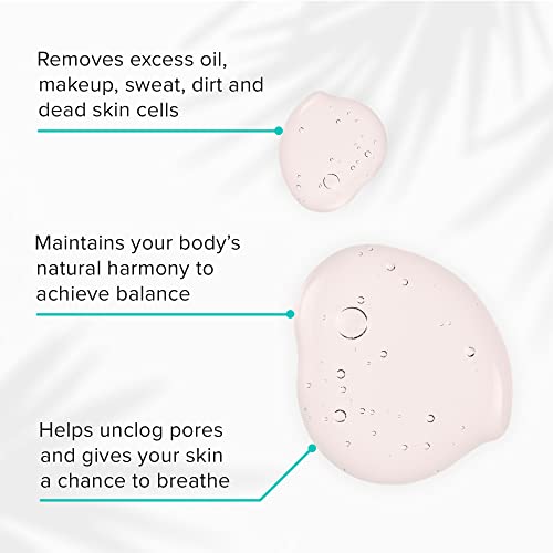 ClarityRx Cleanse Daily Vitamin-Infused Face Wash, Natural Plant-Based Moisturizing Facial Cleanser with Vitamins & Antioxidants, Deep Cleansing, Natural, Paraben Free, for All Skin Types (6 fl oz)