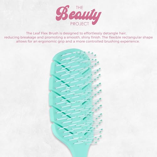 2 Pack Detangling Brush for All Wet or Dry Hair Types - Pain-Free Brushing, Vented Hair Brush - Lightweight Handle - Mommy and Me Brush Set (Green Blue)