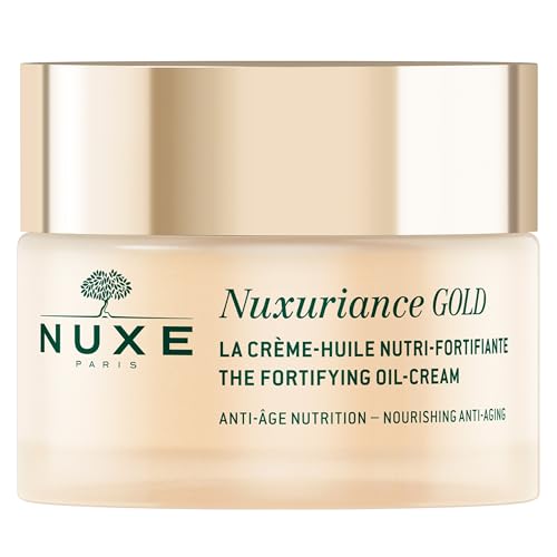 Nuxe Nuxuriance Gold Nutri-Fortifying Oil-Cream, Anti-Aging, Redensifying, Illuminating Face Moisturizer with Hyaluronic Acid & Nutri-Restorative Complex, 1.7 Fl Oz