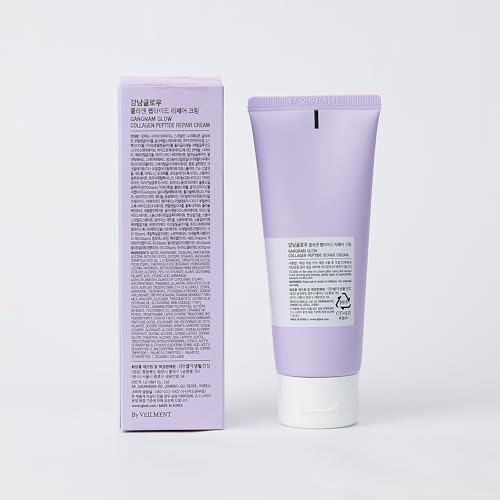 Collagen Peptide Repair Cream - Face Moisturizer with Collagen Peptides and Niacinamide, Day and Night Cream with Retinol, Korean Skin Care (3.38 fl.oz / 100ml)