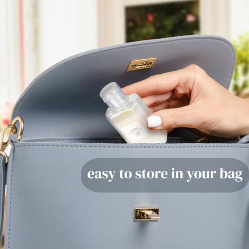 60 Pack Plastic Refillable Flip-Top Bottles, 2 OZ Clear Empty Travel Hand Sanitizer with Flip Cap, Portable Small Liquid Squeeze Container for Shampoo, Lotions, Liquid Body Soap, Creams