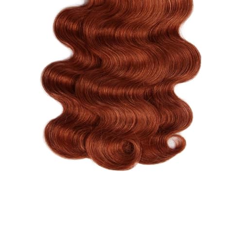 Color 33 Body Wave 1 Bundles Reddish Brown Bundles Human Hair 26 Inch Unprocessed Virgin Copper Red Bundle Hair Extensions