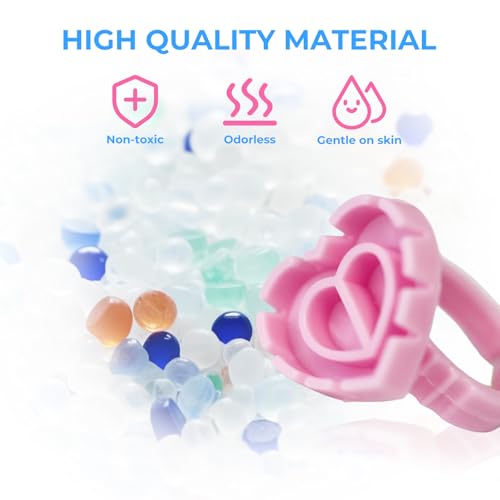300Pcs Glue Rings Lash Glue Rings for eyelash extention Supplies Lash Tech Holder Lovely Pink Heart Shape