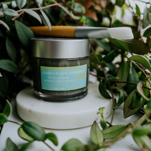 Alaska Glacial Purifying Mineral Mud Mask with Glacial Clay & Botanicals | Gently Detoxifies, Hydrates & Smooths | Anti-Aging Facial for Sensitive Skin ? Unscented, 3.5oz