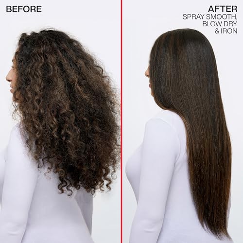 Redken Spray Smooth Anti Frizz Hair Spray - Frizz Control and Heat Protection, With Citric Acid, Paraben, Sulfate & Silicone-Free