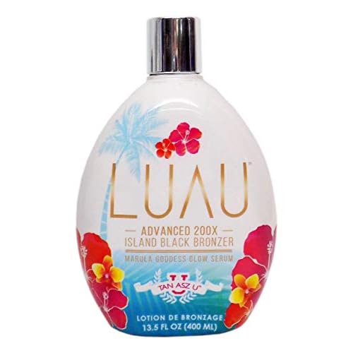 Tan Asz U Luau Island Black Bronzer, 13.5 Ounce tanning bed lotion (2 X BOTTLES)