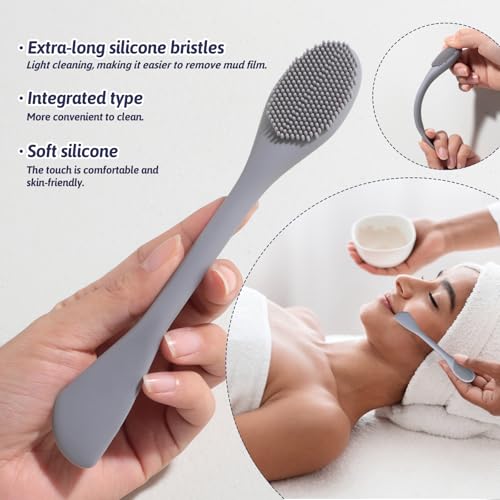 JPNK Face Sponges Cleansing Exfoliating Facial Sponges for Facial Mask Tools Removing and Makeup Remover Pads Set (Brown)