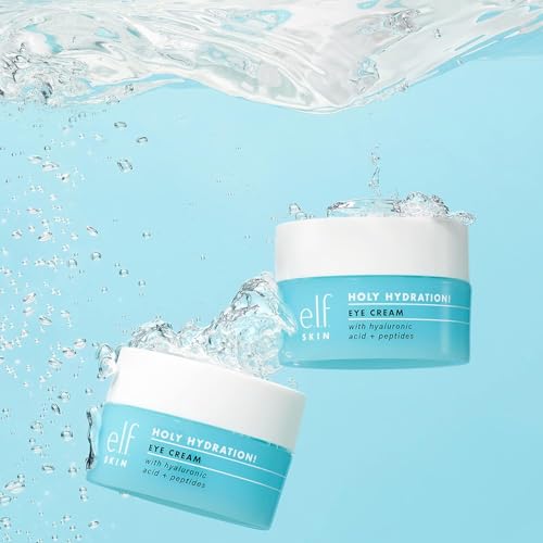 e.l.f. SKIN Holy Hydration! Eye Cream Mini, Rich Hydrating Eye Cream For Minimizing Dark Circles, Infused With Hyaluronic Acid, Vegan & Cruelty-free