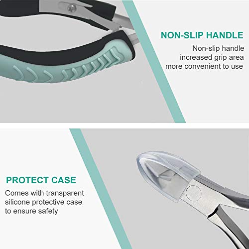 IVON Cuticle Trimmer, Non-Slip Professional Cuticle Nipper Stainless Steel Cutter