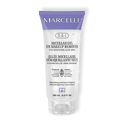 Marcelle 3-in-1 Micellar Gel Eye Makeup Remover, Hypoallergenic and Fragrance-Free, 3.3 fl oz