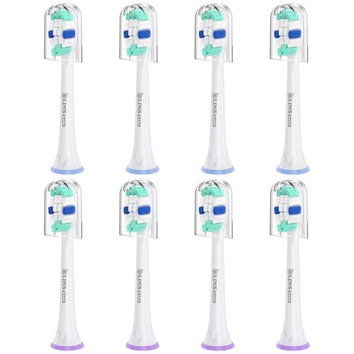 Replacement Brush Heads for Philips Sonicare Toothbrush Handles Toothbrush Heads for Sonicare (Pack of 8)