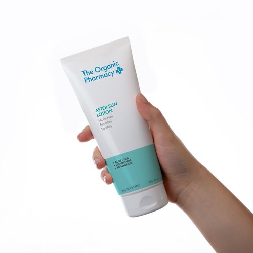 The Organic Pharmacy After Sun Lotion, Moisturizing with Aloe Vera and Chamomile, 50ml