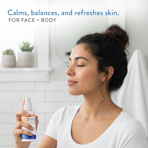 AcneFree Hypochlorous Acid Soothing Spray for Face & Body ? Redness Relief Mist for Acne-Prone, Sensitive, or Irritated Skin ? Gentle Daily Spray for Breakout Support & Skin Barrier Balance ? 4 ounce