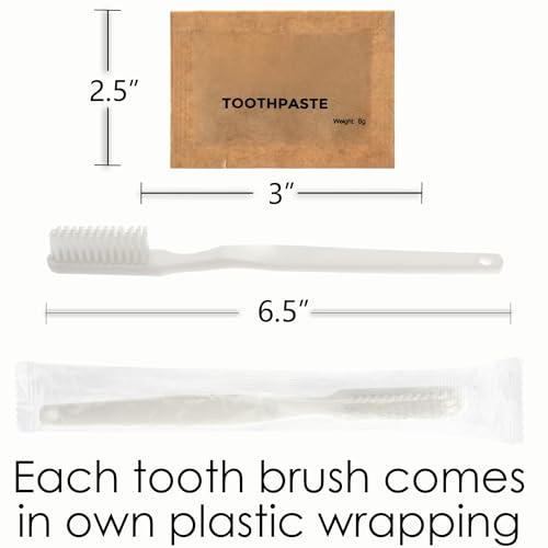 Moda West 24 Hygiene Kits - Bulk Case of Wholesale Basic Toiletry Kits for Men, Women, Travel, Charity - 12 Piece Kit, Unisex, Compact, Convenient Personal Use, Travel, Gym, Bathroom and Donations