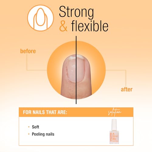 Nail Tek Ridge Filler Formula 2 ? Clear Ridge Filler for Nails Base Coat, Nail Strengthener Polish for Soft & Peeling Nails, 0.5 fl oz
